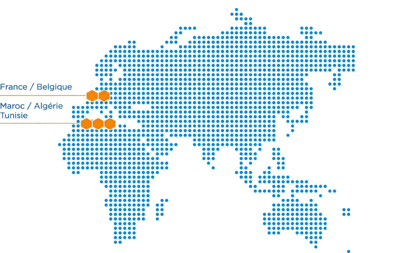 Zones d’intervention Malherbe en France et à l’international