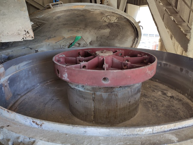 Rotor de malaxeur en maintenance